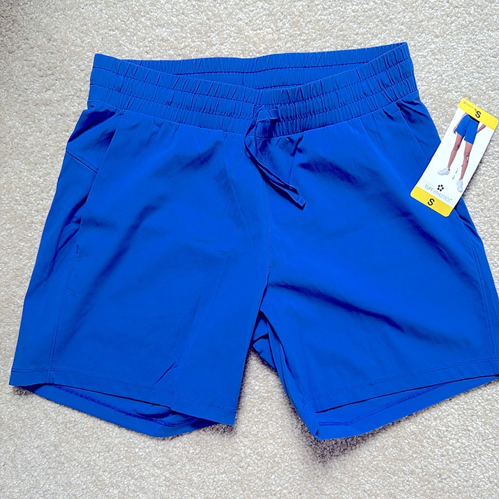 Women Tuff Athletics active short Blue size Small New with tag